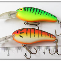 Bomber Fire Tiger & Red Crawdad Flat A Pair