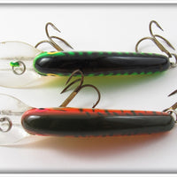 Bomber Fire Tiger & Red Crawdad Flat A Pair