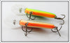 Bomber Fire Tiger & Red Crawdad Flat A Pair