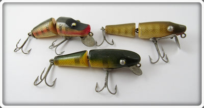 Paw Paw Fishable Jointed Pikie & Jointed Runt Lot Of Three