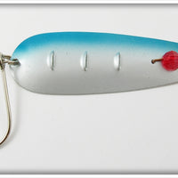 Lucky Strike Blue & White Red Eye Spoon Lure