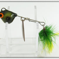 Vintage Bomber Frog Spot Bushwhacker In Tube Lure