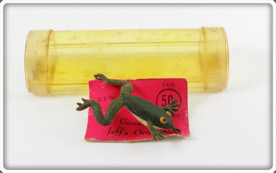 Vintage Jeffer's Mfg Co Jeff's Frog Lure In Tube