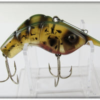 Vintage Heddon Amber Green Craw Shrimp Lure 375 AMG