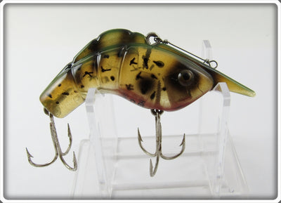 Vintage Heddon Amber Green Craw Shrimp Lure 375 AMG