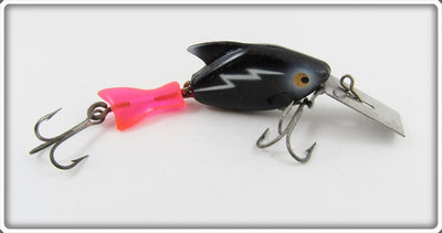 Heddon Black With White Lightning Firetail Sonic