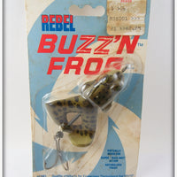 Vintage Rebel Buzz'N Frog Lure Sealed On Card
