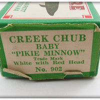 Creek Chub Red & White Baby Pikie In Correct Box 902