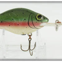Vintage Lazy Ike Corp Rainbow Trout Natural Ike Lure 