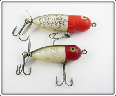 Heddon Red Head Flitter Baby Torpedo & Tiny Torpedo Pair