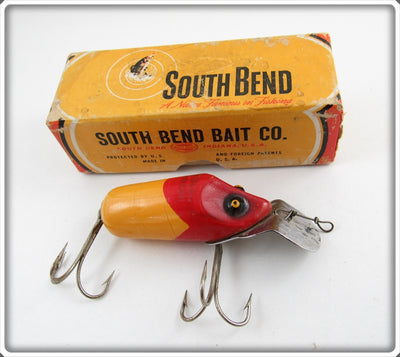 South Bend Red Arrowhead White Body Dive Oreno In Correct Box 952 RW