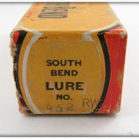 South Bend Red Arrowhead White Body Dive Oreno In Correct Box 952 RW