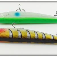 Lucky Craft Silver/Green & Striped Sammy Pair