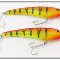 Chartreuse & Orange Minnow Lure Pair