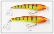 Chartreuse & Orange Minnow Lure Pair