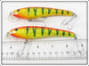 Chartreuse & Orange Minnow Pair