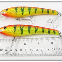 Chartreuse & Orange Minnow Pair