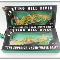 Houser Casting Hell Diver Bait Pair Unused In Boxes