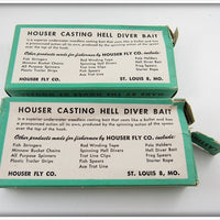 Houser Casting Hell Diver Bait Pair Unused In Boxes