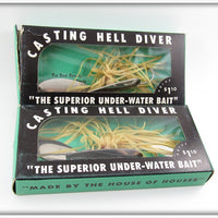 Houser Casting Hell Diver Bait Pair Unused In Boxes