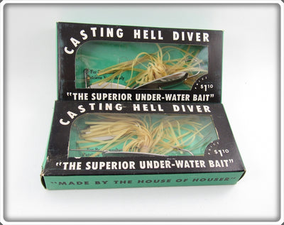 Houser Casting Hell Diver Bait Pair Unused In Boxes