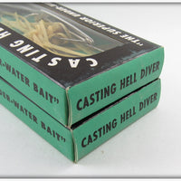 Houser Casting Hell Diver Bait Pair Unused In Boxes