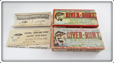 Heddon Empty River Runt Box Pair: D9110M & 9110-X?