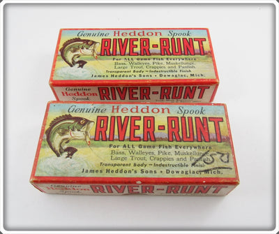 Heddon Empty River Runt Box Pair: D9110XRS & 9400XBW