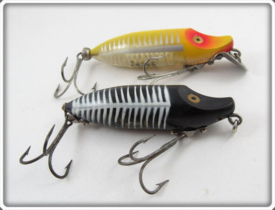 Heddon River Runt Spook Floater Pair: Black Shore & Yellow Shore