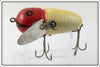 Heddon Red & White Shore Fat Head Crazy Crawler
