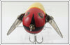 Heddon Red & White Shore Fat Head Crazy Crawler