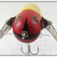 Heddon Red & White Shore Fat Head Crazy Crawler
