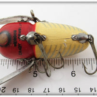Heddon Red & White Shore Fat Head Crazy Crawler
