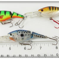 Cabela's Fisherman Series Green Tiger, Gold Tiger, & Spotted Jointed Shad Lot Of Three