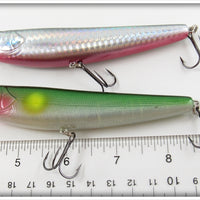 Lucky Craft Chrome & Green Sammy Pair