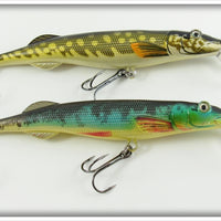 Real Image Muskie Or Gar Crankbait Pair 