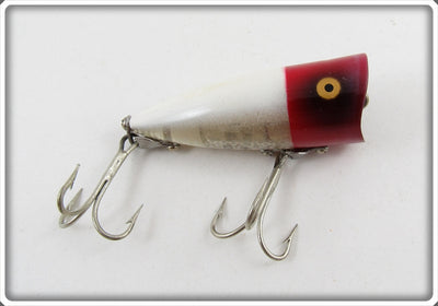 Heddon Red Head White Chugger Jr