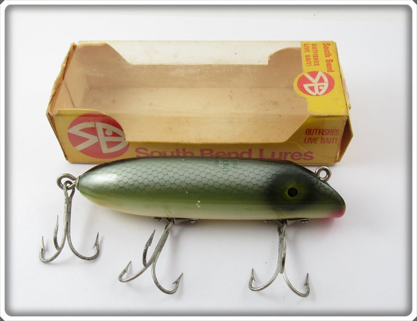 Vintage South Bend Shad Bass Oreno Lure In Correct Box 973