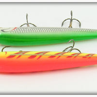 Storm Natural Green Back & Red Fire Tiger Thunder Stick Pair