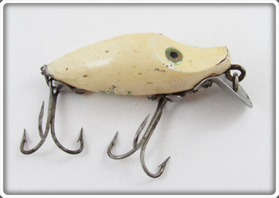 Heddon Solid White Midget River Runt 9019W