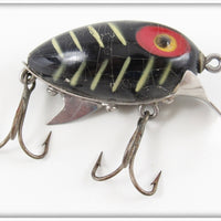 Vintage Clark's Black White Ribs Water Scout Lure