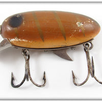 Vintage Clark's Brown Gold Ribs Dent Eye Water Scout Lure