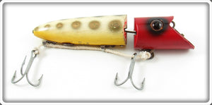 Heddon Red Head With Green & Gold Spots King Zig Wag Lure