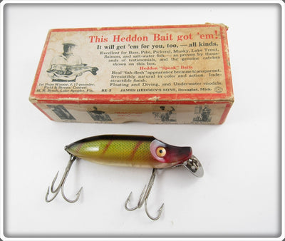 Heddon Perch River Runt Spook Floater In Brush Box 9409 L