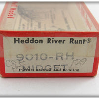 Heddon Red Head White Midget River Runt In Correct Box