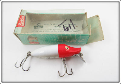 Heddon Red Head White Tiny Floating Runt In Correct Box