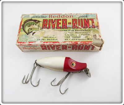 Heddon Red & White River Runt Spook Sinker In Correct Box