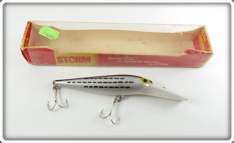 Vintage Storm Silver Black Little Mac Lure In Box For Sale
