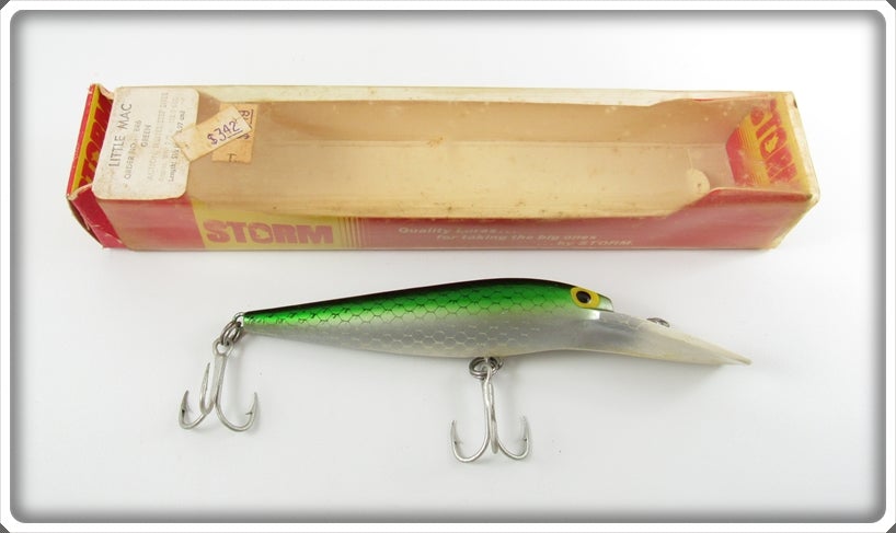 Vintage Storm Green Little Mac Lure In Box For Sale