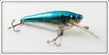 Vintage Bagley Blue On Silver Chrome Small Fry Shad Lure